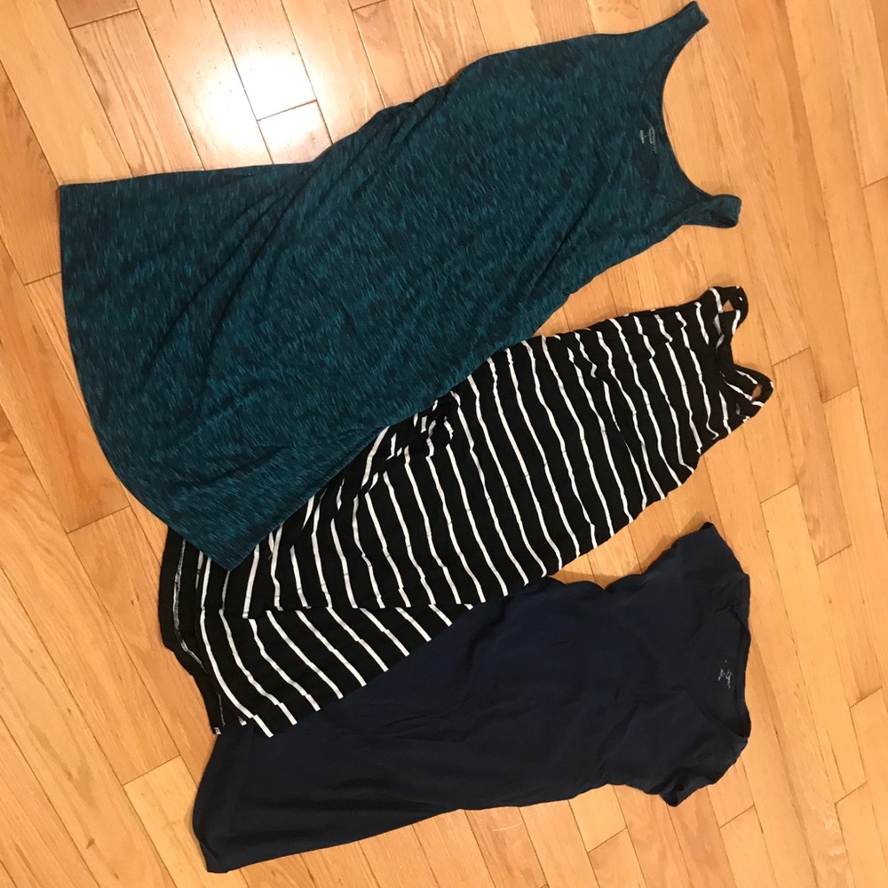 Three maternity dresses